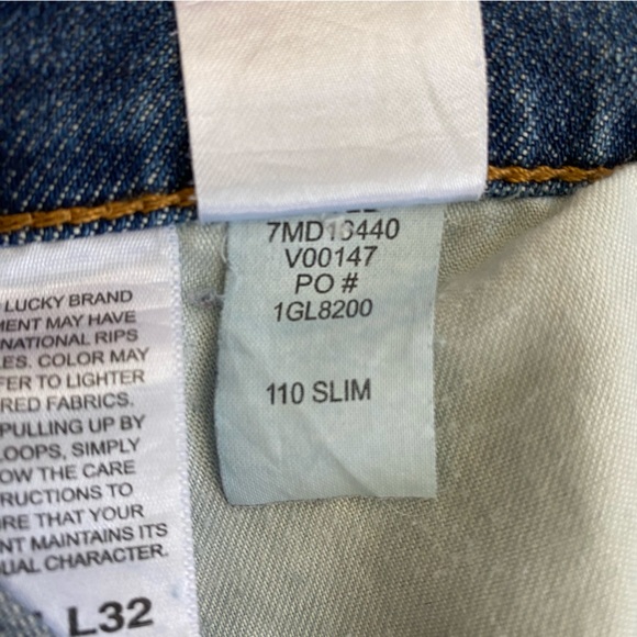 Lucky Brand 110 Slim W31 L 32 EUC medium blue - Picture 9 of 11